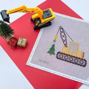 Crane Truck with Tree-18 Mesh