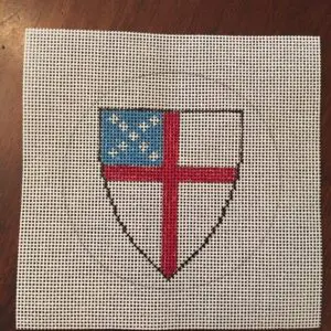 Episcopal Shield - 13 mesh