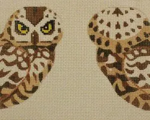 Owl - Brown 3.5 " x 4.5" each - 18 Mesh