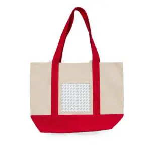 Canvas Tote Bag - Pink - 6" x 6" Opening