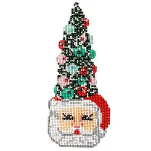 Santa Topiary Mug - 18 mesh