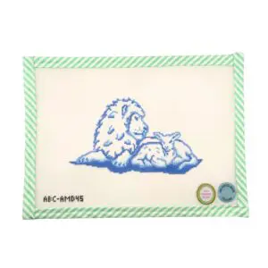 Lion and Lamb - 7" x 4"- 18 Mesh