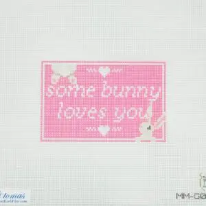 Some Bunny loves you (Pink)- 2.75" x 4.25" -18 Mesh