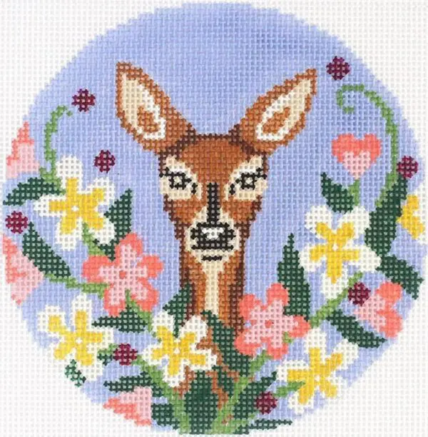 AC 056-Wildflower Doe- 4" Round- 18 Mesh