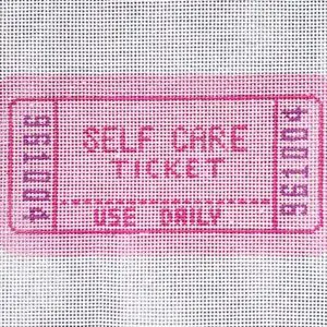 Self Care Ticket -Pink- 7/12" x 3 3/4"- 13 Mesh