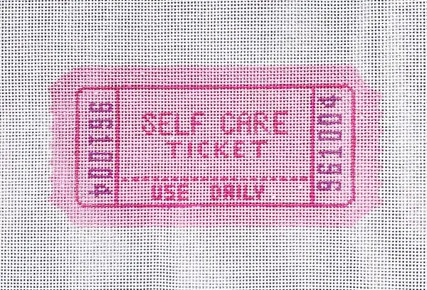 Self Care Ticket -Pink- 7/12" x 3 3/4"- 13 Mesh