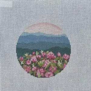 Rhododendron on the Blue Ridge -4.25" round -18 mesh