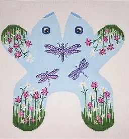 Dragonfly Frog-11 1/2" x 11"- 13 Mesh