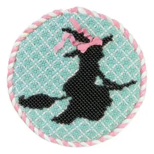 Halloween Round- Witch On The Go-4" round - 18 Mesh