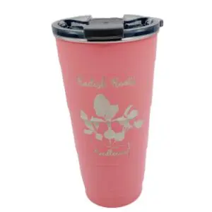 Radish Roots-Pirani Stackable Coral Coffee Tumbler-26 oz