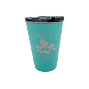 Radish Roots-Pirani Stackable Paradise Blue Coffee Tumbler-16 oz