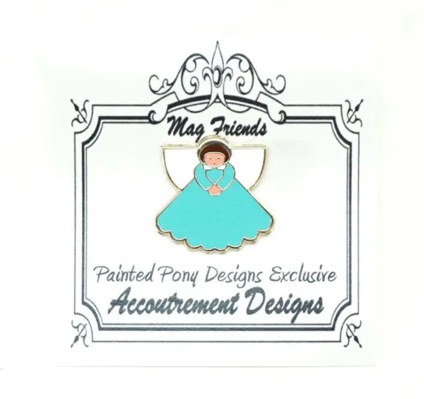 Turquoise Angel Needle Minder- 1"x 1"