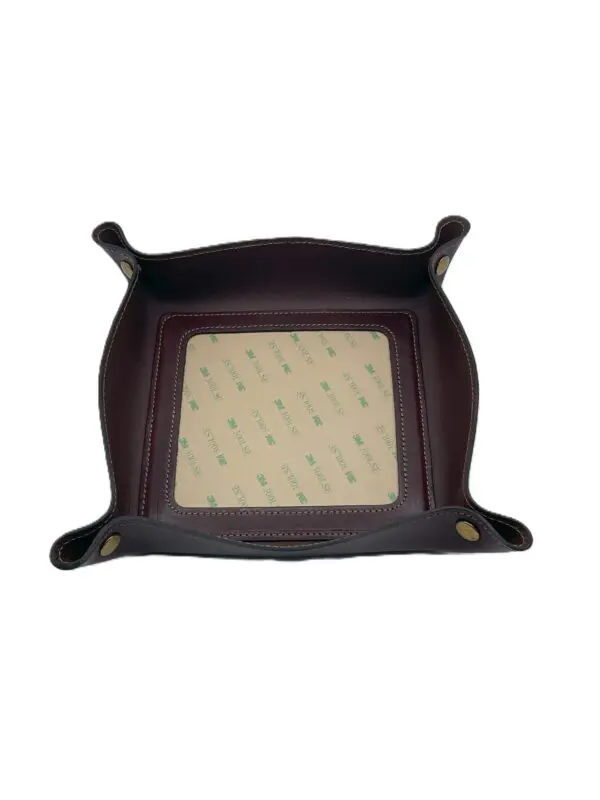 Leather Valet- Dark Brown 5" x 5" Insert
