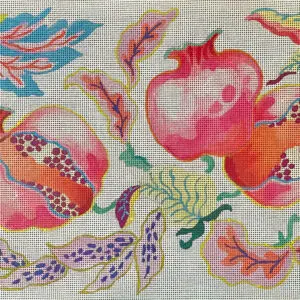 Whimsical Pomegranates on 18 - 18" x 11" - 18 Mesh