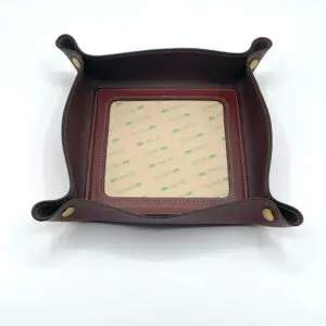 Leather Valet- Natural-5" x 5" Insert