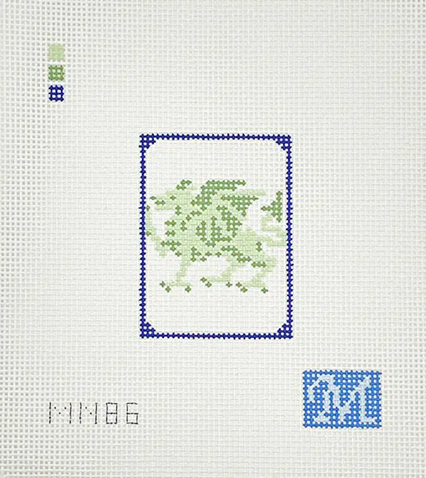 Green Dragon Tile 2 1/4" x 3"- 13 Mesh