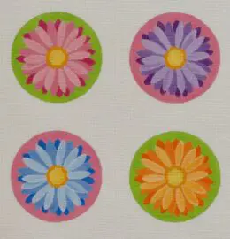 Crazy Daisy Coasters, Round-four 4 Dia-18 m