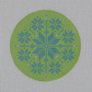 Gr/Turq Nordic Snowflake-4 Dia-18 m