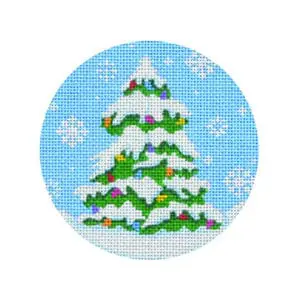 Snow tree w/lights-4 Dia-18 m