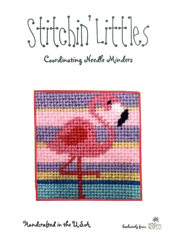 Stitchin Littles Needle Minder-Flamingo Sunset- 1 1/2"