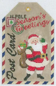 Seasons Greetings Gift Tag - 6.5 x 4" - 18 Mesh