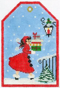 Christmas Delivery Gift Tag - 6 x 4" - 18 Mesh