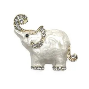 Vintage White Elephant-1 1/2" x 1 1/4"