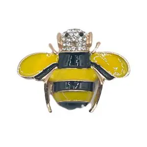 Vintage Bee #2 w/ Jewels-1 1/2" x 1 1/8"