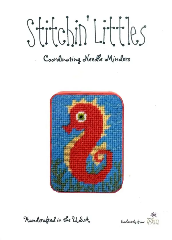 Stitchin Littles Needle Minder-Sea Pony- 1" x 1 3/8"