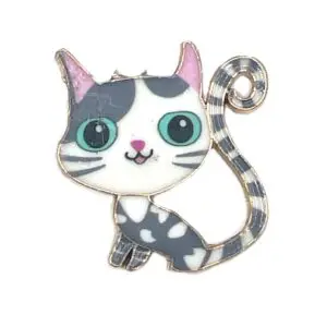 Girl Kitty -7/8" x 1"