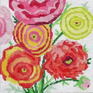 Small Ranunculus B - 8" Square- 13 Mesh