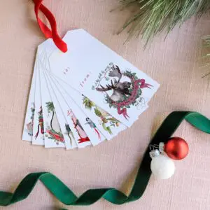 Assorted Christmas Crests Collection No. 3 Gift Tag Set