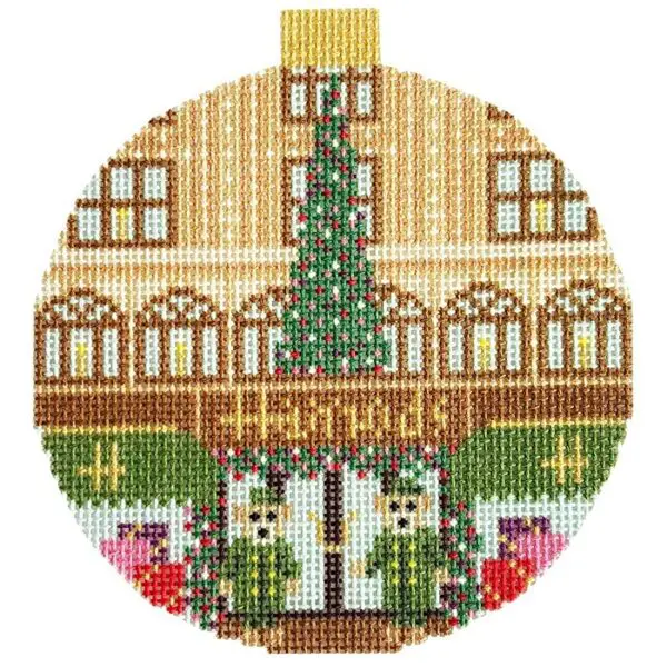 Harrods-London Storefront- 4" Round- 18 Mesh