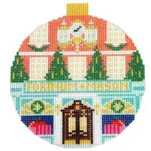 Fortnum and Mason-London Storefront- 4" Round- 18 Mesh
