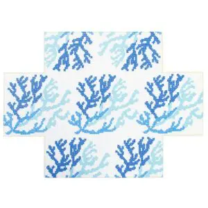 Blue-Coral Brick Cover - 13 Mesh