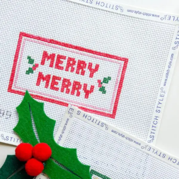 Merry Merry - 4 5/8" x 2 5/8"- 13 Mesh
