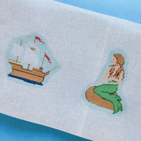 Little Mermaid and Ship-18 Mesh