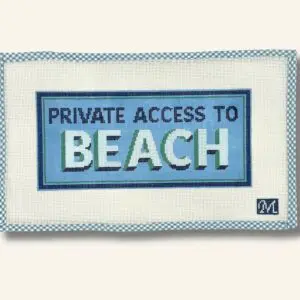 Private Access to the Beach-11 1/2" x 5 1/8” - 13 Mesh