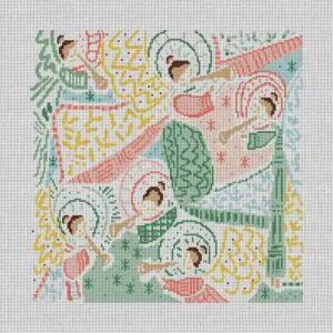 Angel Party-9" x 9"- 18 mesh