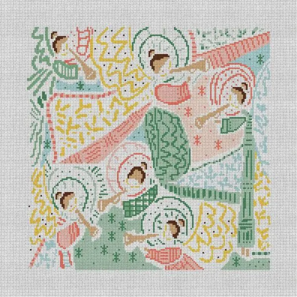 Angel Party-9" x 9"- 18 mesh