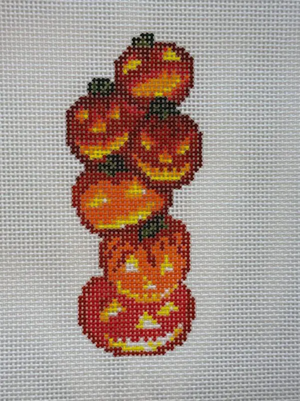 Vintage Pumpkin Stack- 2" x 5 1/2"- 13 Mesh