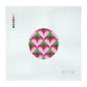 BH318 Bargello Heart 3" 18 Mesh