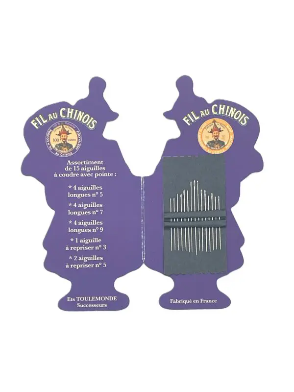 Fil Au Chinois Needle Books with 15 Needles - Image 2