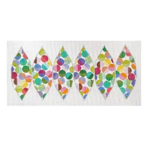 Pumpkin-Lulu Beads-White Background-19 1/2" x 8 1/2" -13 mesh