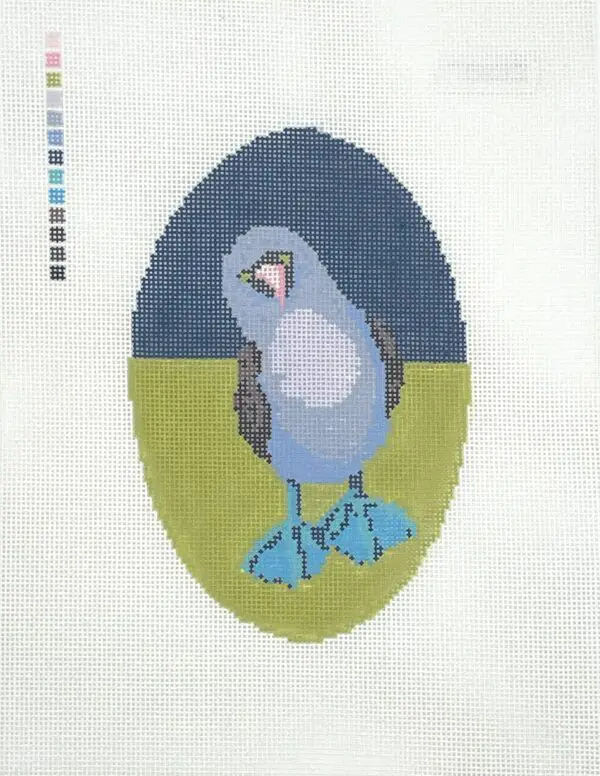 Blue-Footed Boobie- 4" x 6" - 18 Mesh