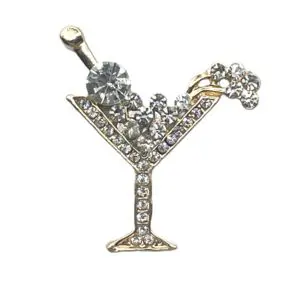 Vintage Martini Glass-1 3/8" x 1 5/8"