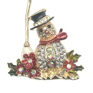 Vintage Snowman-1 3/4" x 2"