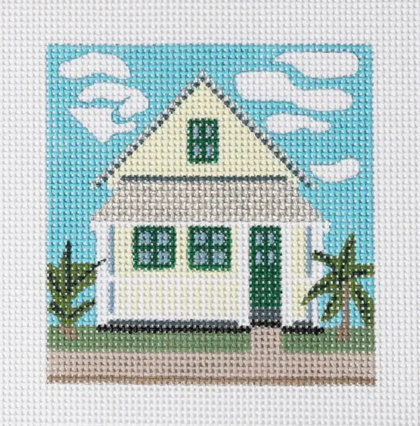 Yellow House Mini-4" Sqaure-13 Mesh