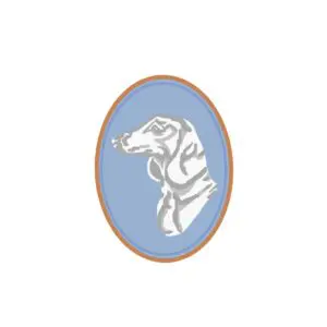 Dachshund Cameo Sticker- 2" x 3"