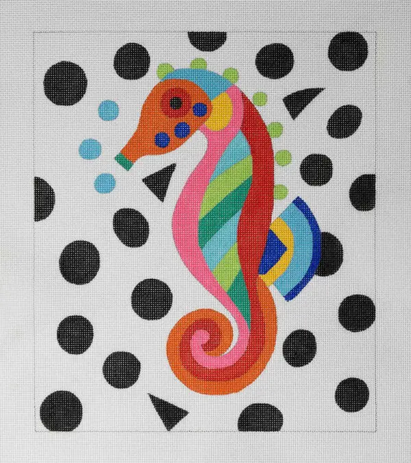 Seahorse Dots-12" x 14"-13 Mesh